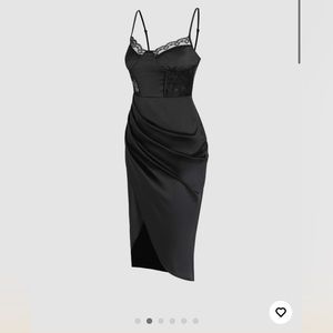 Black Lace midi dress